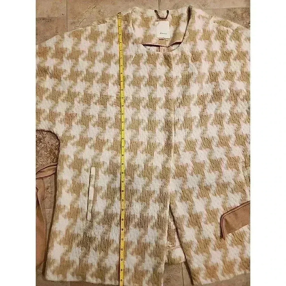 Elevenses Herringbone Retro 3/4 Sleeve Wrap Coat - Picture 4 of 11